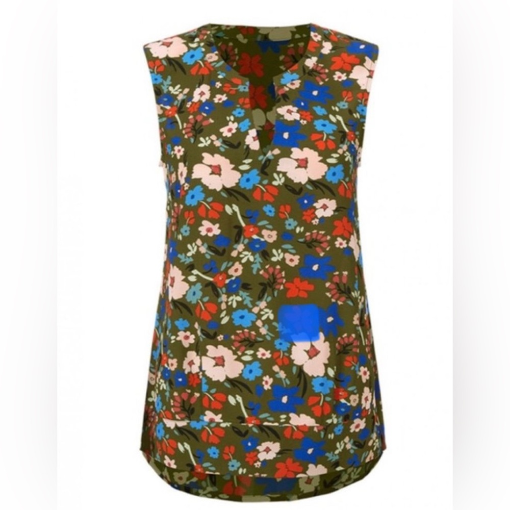Floral Sleeveless Top - Multicolor